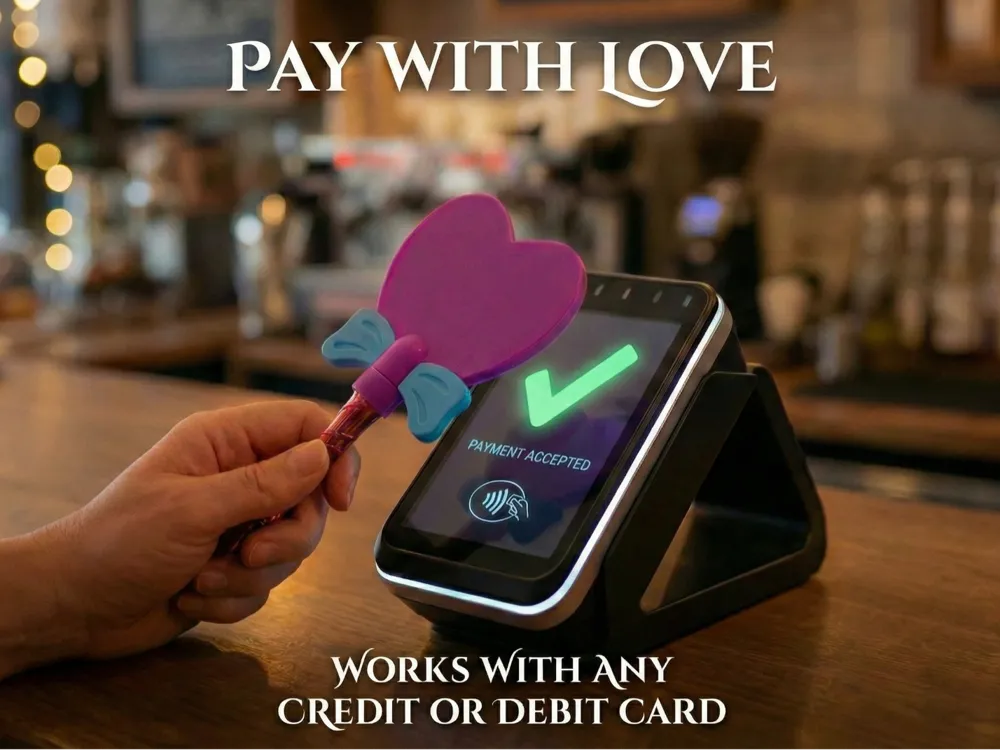 PayWand Heart 3D printed card holder