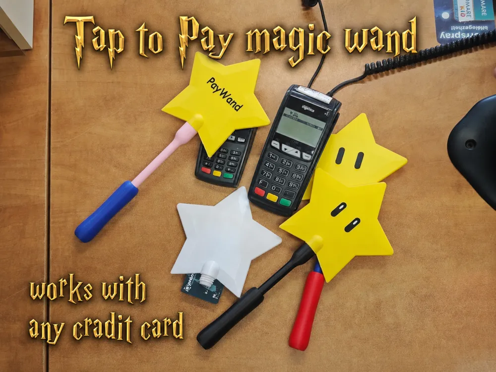 PayWand Star 3D printed card holder